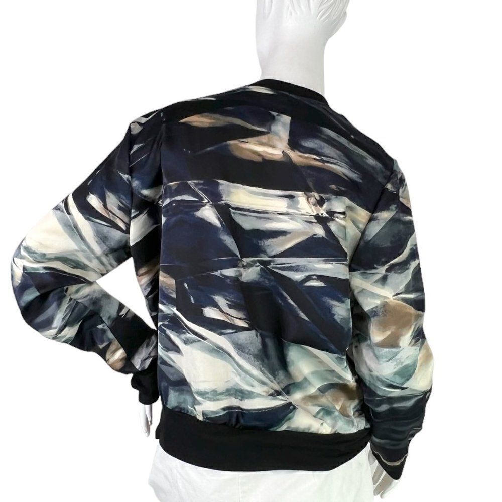 Three Eighty Two Long Sleeve Abstract Watercolor … - image 4